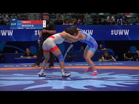 1/8 WW - 53 kg: V. VINESH (IND) v. M. MUKAIDA (JPN)