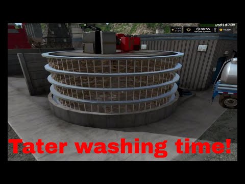 Lets Play Farm Simulator 17, Hobbs Farm Taters and Beet processing