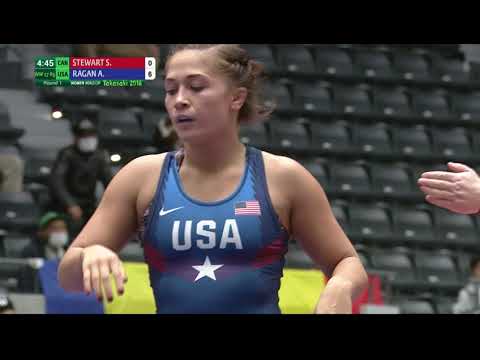 Round 1 WW - 57 kg: S. STEWART (CAN) v. A. RAGAN (USA)