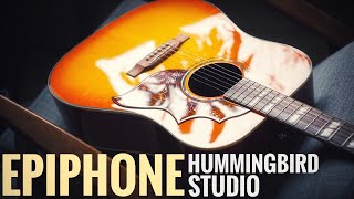 Video thumbnail for Epiphone Hummingbird Studio - This bird can hum! by Chris Effort