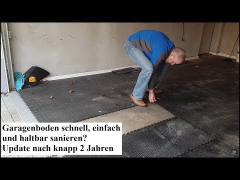 Update 5: Garagenboden schnell, einfach und haltbar sanieren? PVC-Fliesen nach knapp 2 Jahren
