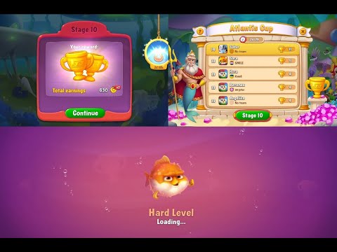Fishdom Stage 10 Atlantis Cup Hard Level