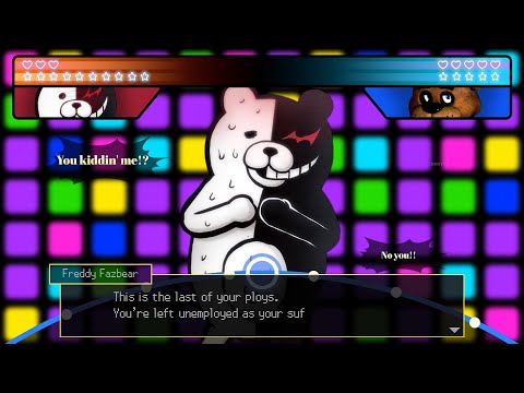 Monokuma vs Freddy Fazbear - Video Game Rap Battle [Danganronpa vs FNaF] | Reaction