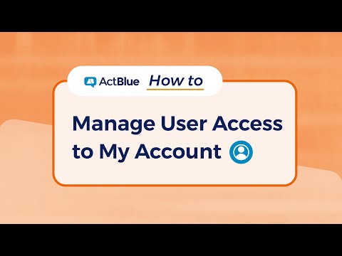 How do I manage who has access to my account?