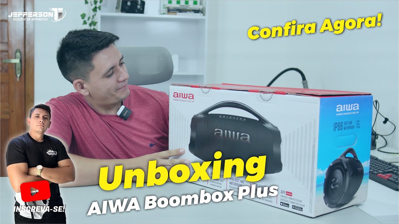 Unboxing e Primeiras Impressões da AIWA Boombox Plus