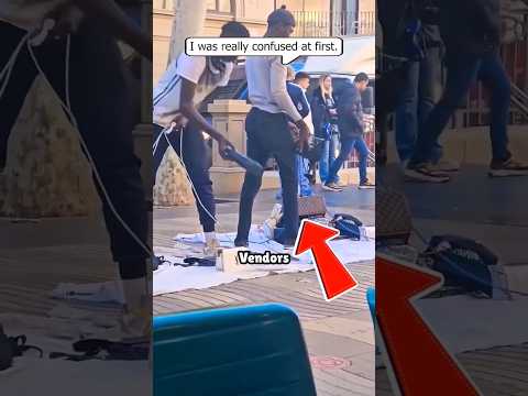 Did you know that selling in the streets of Barcelona isn't allowed? #shortvideo #shorts #short