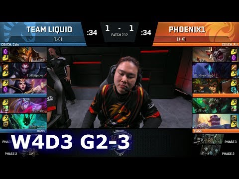 Liquid vs Phoenix1 | Game 3 S7 NA LCS Summer 2017 Week 4 Day 3 | TL vs P1 G3 W4D3