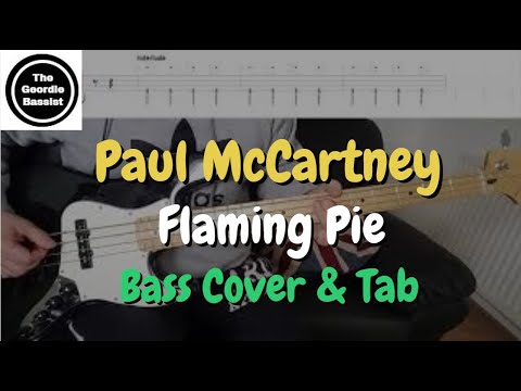Paul McCartney - Flaming Pie - (Bass cover) + (Play along tabs)