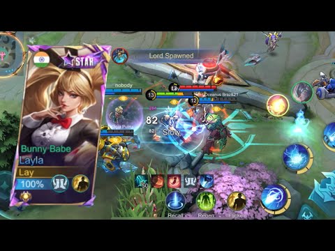 LAYLA NEW CRITICAL DAMAGE 101% SUPER crazy🔥 BEST BUILD 2025 ||