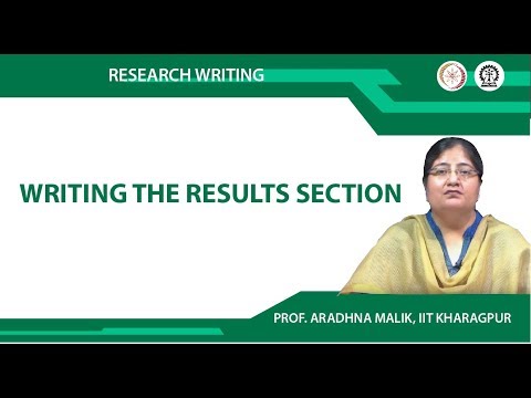 Writing the results section