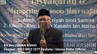 Download lagu Pengajian Dengan Seni Wayang KH Usman Ridho Haul Bp  Kasmin Boyo Gunung Patehan Kendal mp3