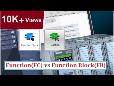 Function (FC) vs Function Block (FB) - PLC Programming for beginners || TIA PORTAL