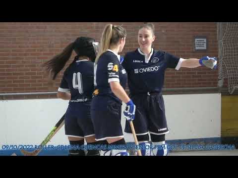 20221009 ROLLER CP LENA CUENCAS MINERAS SENIOR FEM 05 GOL DE SILVIA CADRECHA PEREZ