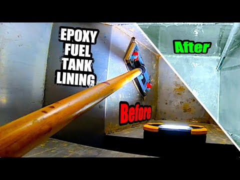 Lining Our Fuel Tank With G/Flex 650 Epoxy | Sailboat Story 205