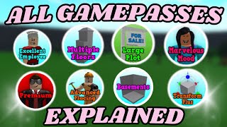 ALL BLOXBURG GAMEPASSES EXPLAINED ( ARE THEY WORTH IT)