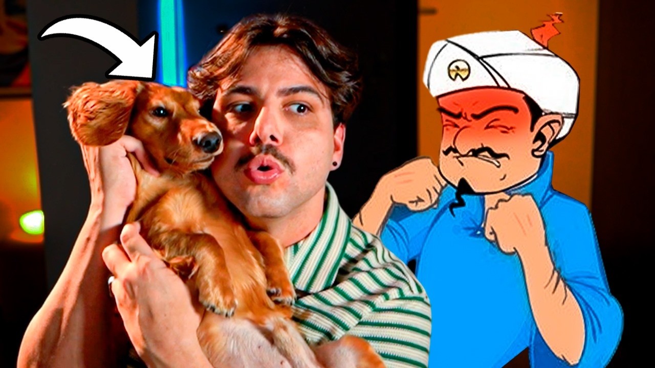 Vim testar o Akinator pra ver se ele adivinha meu novo cachorro