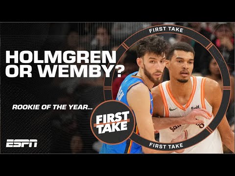 Wembanyama or Chet Holmgren: Who will win the NBA Rookie of the Year?! 🏆 | First Take