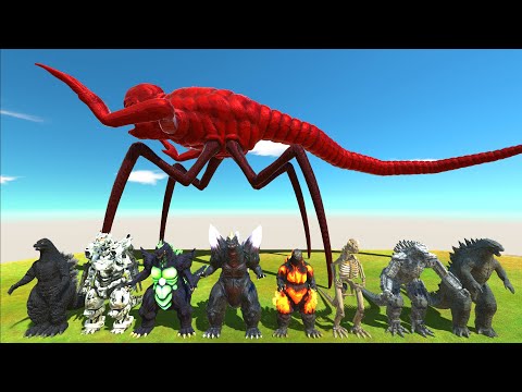 Titanus Red VS All Godzilla | Who Can Win - Animal Revolt Battle Simulator