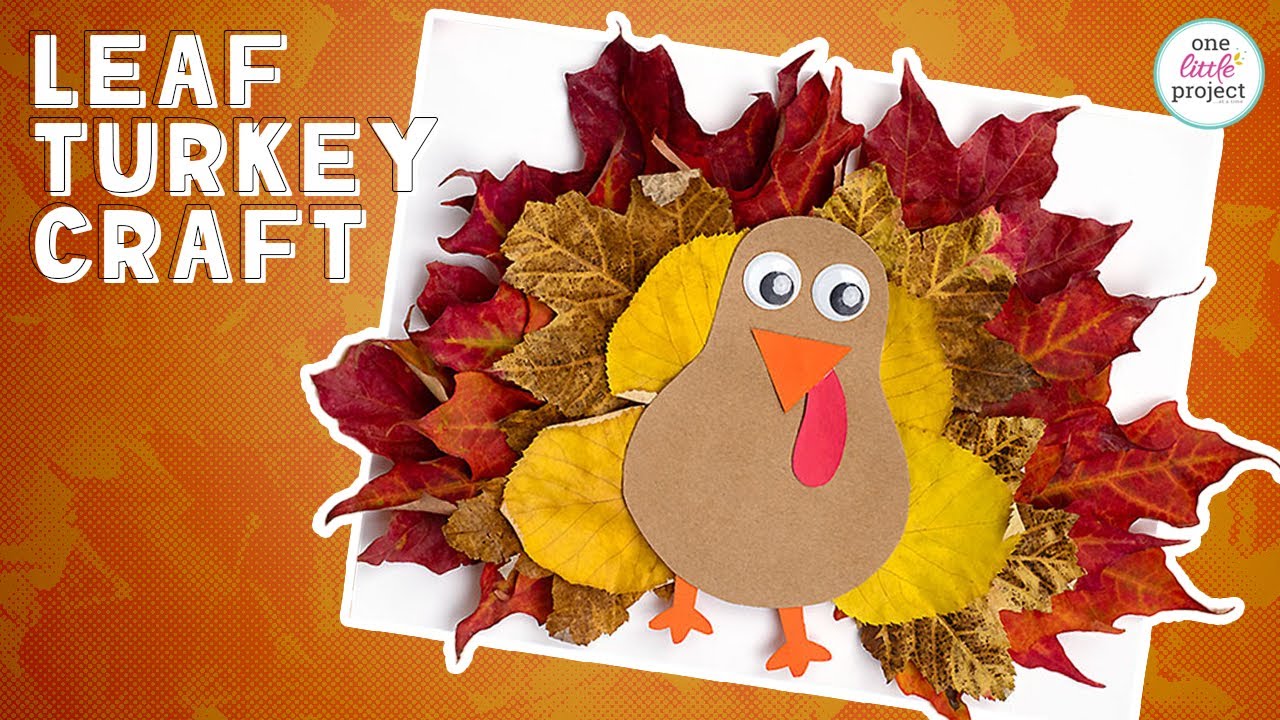 Fall Leaf Turkey Craft | Leaf Turkey with Free, Printable Template!