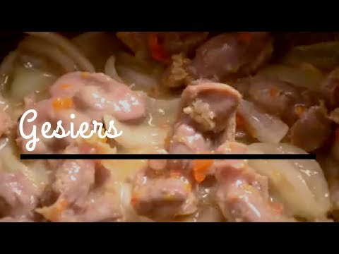 Recette gésier de volaille