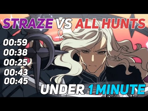 Straze Speedrun All Hunts Under 1 Minute - 8 (or 9) total units - Epic 7