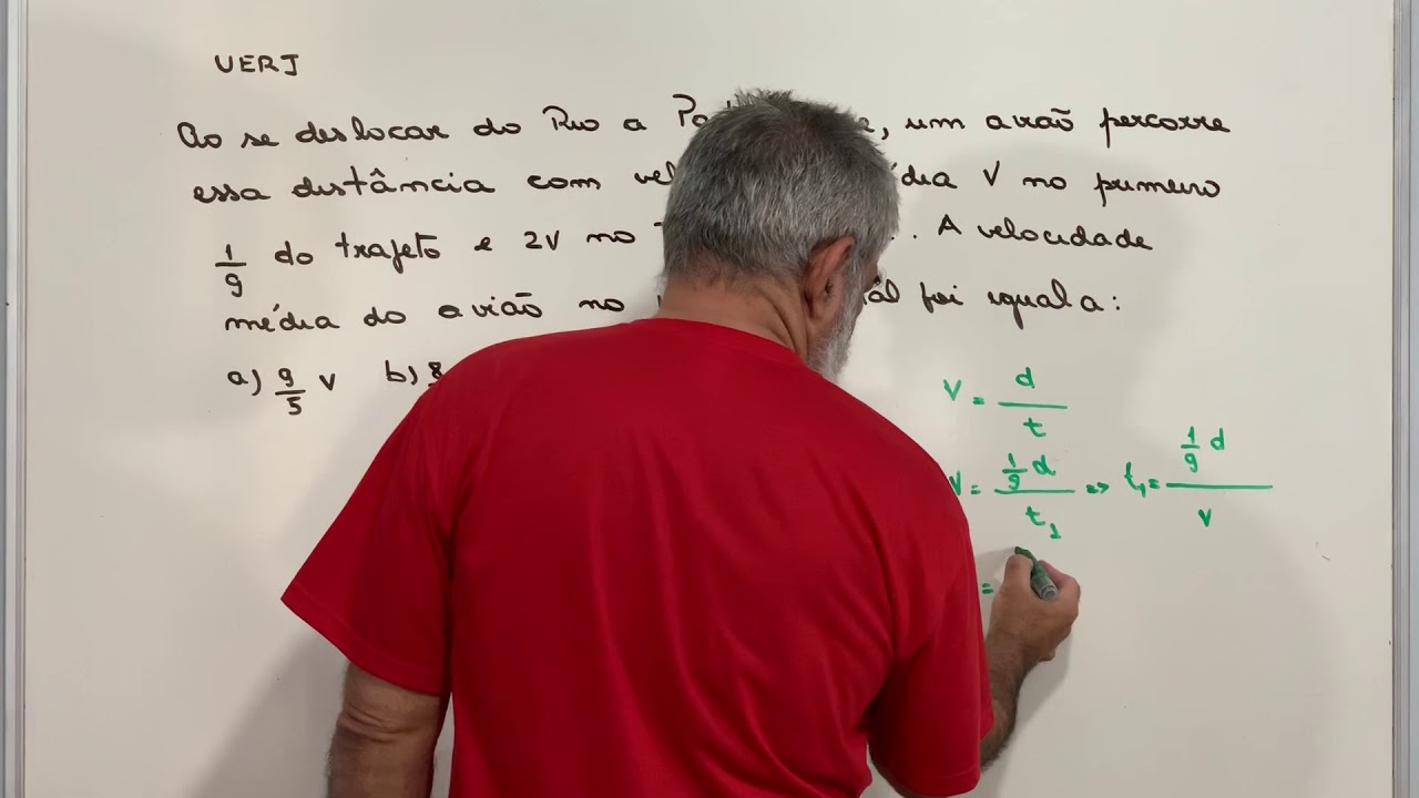 Exame de qualificação UERJ - Velocidade media