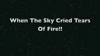 The Sword- (The Night The Sky Cried) Tears Of Fire - Lyrics