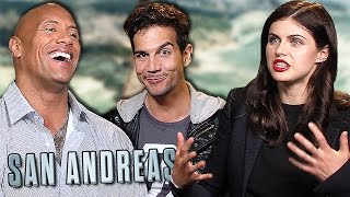 San Andreas -Funny Dwayne The Rock Johnson, Alex Daddario, Carla Gugino video