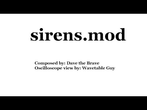 Dave the Brave - Sirens ~Mario Forever Level 5-2 Theme/Song from C.F.M.O.T~ (Oscilloscope View)