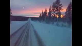 preview picture of video 'Whit truck in Finland Lappland in  Vintertime'