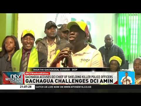 Gachagua accuses DCI Chief of shielding killer police officers