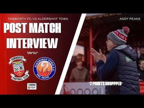Tamworth FC vs Aldershot Town - Post Match interview