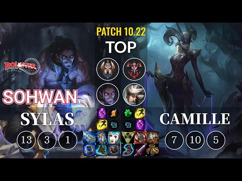 KT SoHwan Sylas vs Camille Top - KR Patch 10.22