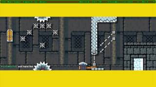 Super Mario Maker - Clearing a really hard bomb level that ended my 100 man