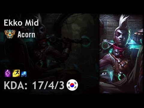 Ekko Mid vs Talon - Acorn - KR Challenger Patch 6.22