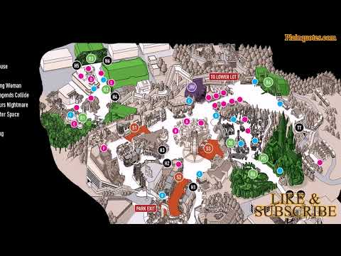 2022 Halloween Horror Nights Map - Universal Studios Hollywood
