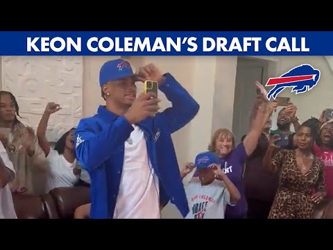 WR Keon Coleman Gets The Call From Buffalo Bills GM Brandon Beane! | NFL Draft 2024