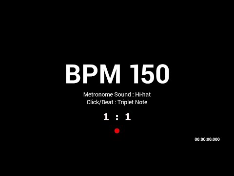 Metronome BPM 150 / Hi-hat / Triplet