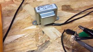 Filter choke inductance measurement method