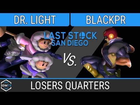 LSSD 86 - Dr. Light (Sheik/ICs) vs. BlackPR (Falcon) - SSBM Losers Quarters - Smash Melee