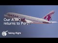 Our Iconic A380 Is Back To Perth Airport Qatar Airways