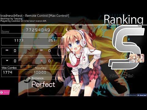 ReplayEdit | Cookiezi | 8.61* SS | kradness&Reol - Remote Control [Max Control!] HDDTHR