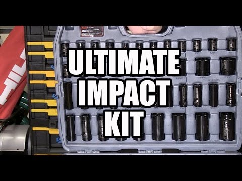 Ingersoll Rand Sockets 1/2" & 3/8" Combo Standard & Deep Socket Set, 86 Piece
