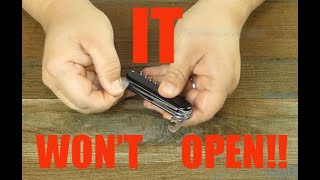 Fixing a seized up Swiss Army Knife!!