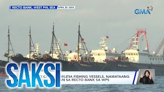 Ilang Chinese militia fishing vessels, namataang nagkukumpulan sa Recto Bank sa WPS | Saksi