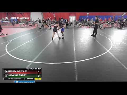 119 127 lbs Round 5   Cassandra Gonzales, MN vs My`Shawnna Tinsley, OH