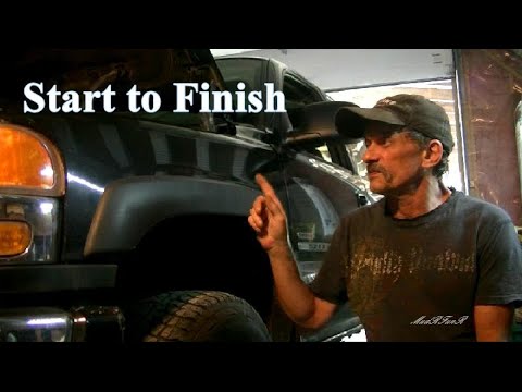 Front Driver Fender Replacement - Includes Fuse Box Removal - 1999 - 2007 GMC Sierra