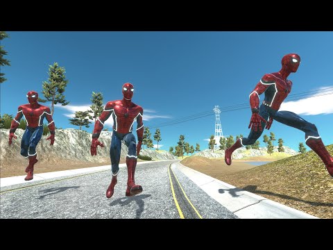 Spider-Man: No Way Home Death Run | Animal Revolt Battle Simulator