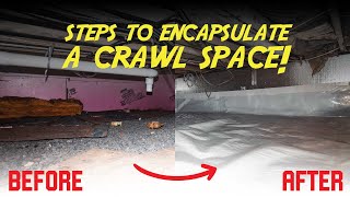 Watch video: Crawl Space Encapsulation Process In Bethlehem, PA