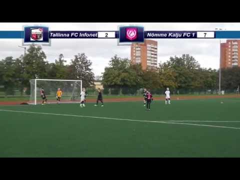 Tallinna FC Infonet - 2:8 - Nõmme Kalju FC (весь матч) | ENMV 2014 - Liiga E2.I - XIII voor.